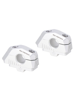 Zestaw podwyższający kierownicę Ø22 SW-MOTECH [25 mm] srebrny