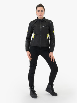 Kurtka motocyklowa damska tekstylna Shima Rush 2.0 czarno-fluo