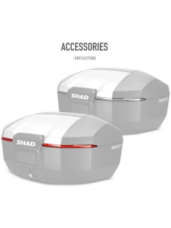 Kufer centralny SHAD SH51 czarno-szary [z aluminiową pokrywą]