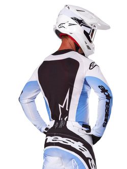 Bluza cross Alpinestars MX Techstar Melt czarno-niebieska 