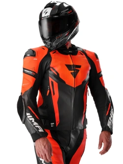 Kurtka motocyklowa skórzana Shima Mission ST G2 czarno-czerwona