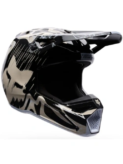 Kask enduro Fox V1 Diffuse czarno-brązowy
