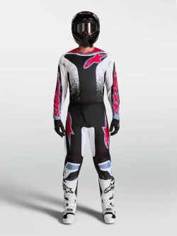 Bluza cross dziecięca Alpinestars MX Fluid Drag czarno-biało-czerwona