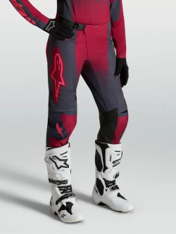 Spodnie cross damskie Alpinestars MX Stella Techstar Swan szaro-czerwone