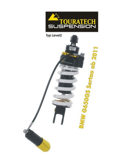 Amortyzator typ level 2/ExploreHP Touratech do BMW G650GS Sertao (11-16)