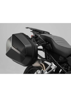 Zestaw: kufry boczne + stelaże ABS Aero System SW-Motech do Suzuki DL 650 (11-16), V-Strom 650XT (14-16) [pojemność: 2 x 25 L]