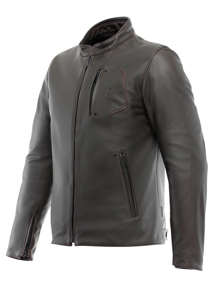 Kurtka motocyklowa skórzana Dainese Fulcro brązowa