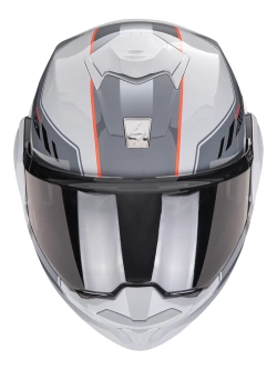 Kask szczękowy Scorpion Exo-Tech Evo Socius szaro-czerwony