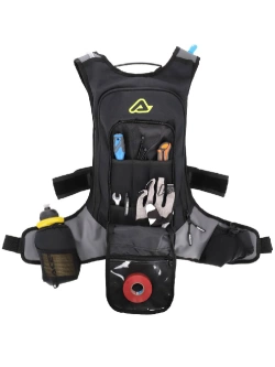 Plecak enduro Acerbis X-Storm Logo z bukłakiem 3 litry, czarny-fluo [pojemność: 14.5 l]