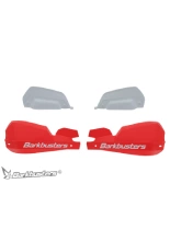 Osłony dłoni Barkbusters VPS z regulowanymi deflektorami, czerwone + zestaw montażowy Barkbusters Moto Guzzi V85 TT/ Travel (24-)