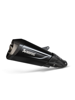 Tłumik motocyklowy Slip-On Line Akrapović Vespa GTS 300/ Sei Giorni 300 (21-24) [stal nierdzewna] czarny