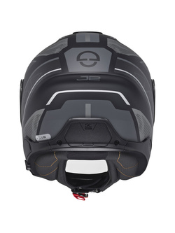 Zestaw: Kask otwarty Schuberth J2 Sigma czarno-szary + dedykowany interkom motocyklowy