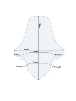 Szyba motocyklowa GIVI z mocowaniem do SYM Joyride 300 (22-) przezroczysta