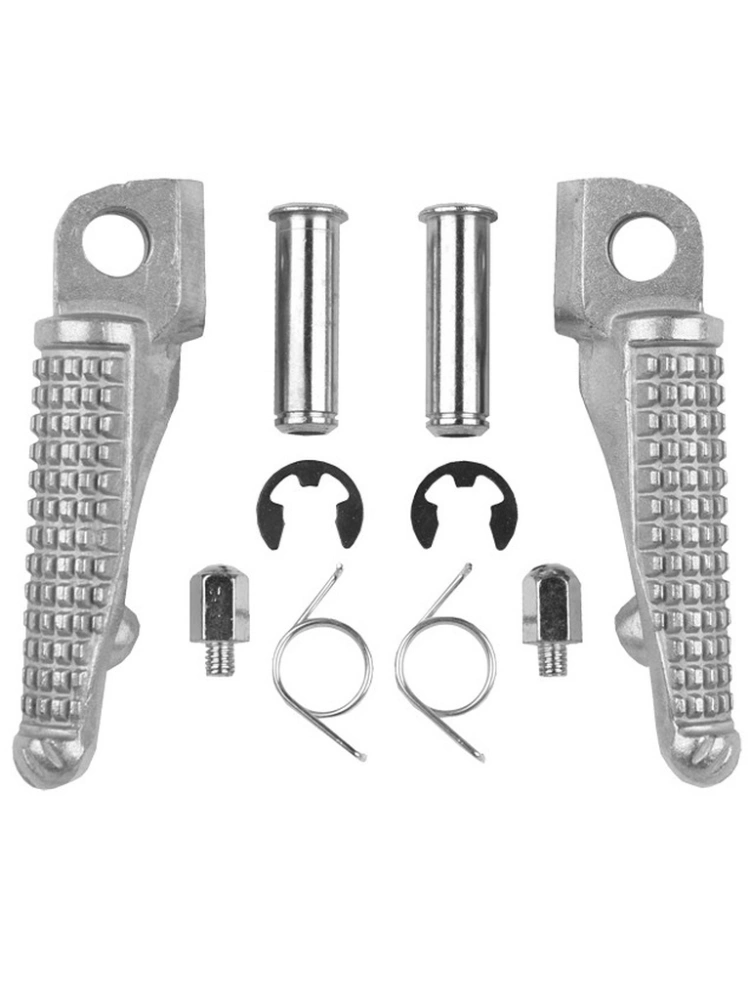 Podnóżki motocyklowe kierowcy BikeTec Kawasaki (wybrane modele) srebrne
