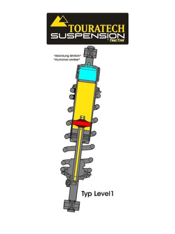 Amortyzator typ level 1 Touratech do Suzuki V-Strom 650/XT (12-20)