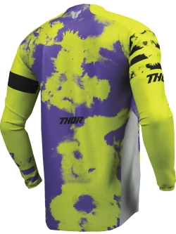 Bluza enduro dziecięca Thor Launchmode Bleach szaro-żółta