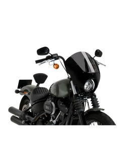 Owiewka motocyklowa sportowa PUIG Dark Night Harley Davidson Softail Street Bob FXBB (18-24) mocno przyciemniana