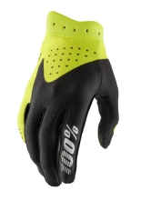 Rękawice cross dziecięce 100% iTrack fluo-czarne