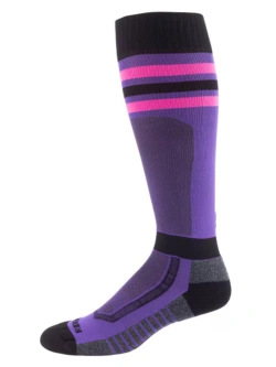 Skarpety motocyklowe Klim Aggressor Vented Gameday czarno-fioletowe