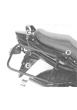 Stelaż kufrów bocznych Hepco&Becker Suzuki GSF 1200/S Bandit [01-05] [montowany na stałe]