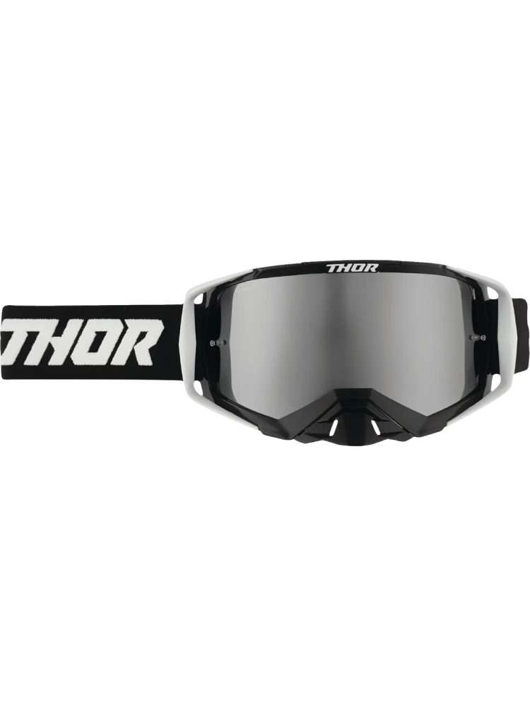 Gogle motocyklowe Thor Activate lustrzaną szybką niebieskie