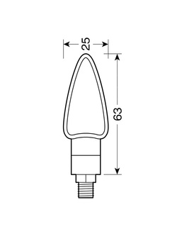 Kierunkowskazy Led Lampa Arrow-2 [12V] czarne