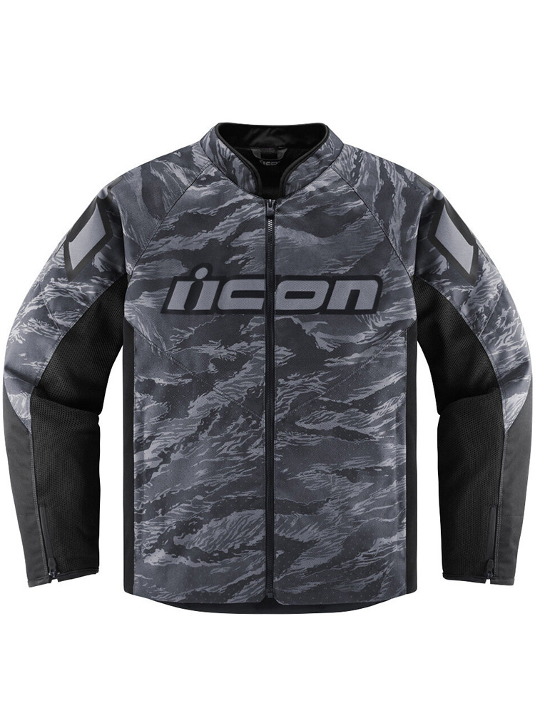 Kurtka motocyklowa tekstylna Icon Hooligan CE Tiger's Blood szara