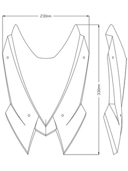 Owiewka motocyklowa sportowa PUIG Naked New Generation MV Agusta Brutale 1000RR (20-) mocno przyciemniana