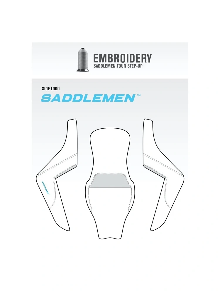 Kanapa motocyklowa dla kierowcy i pasażera Saddlemen Step-Up LS Extended Reach Harley Davidson (wybrane modele) (08-24) czarna