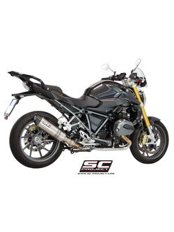 Tłumik SC-Project Oval Titanium + Carbon (SLIP ON) - BMW R 1200 R / RS [15-16]