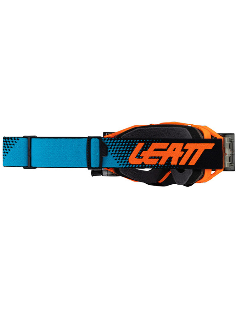 Gogle motocyklowe Leatt Velocity 6,5 Roll-Off z przezroczystą szybą pomarańczowo-niebieskie