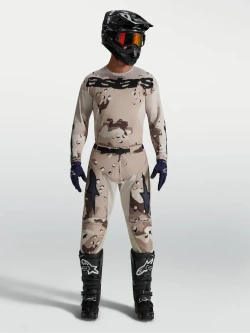 Spodnie cross Alpinestars MX Racer Lone brązowo-czarne