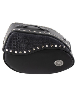 Sakwy skórzana lewa Hepco&Becker Ivory do montażu na stelażu C-Bow (pojemność: 21L) czarna