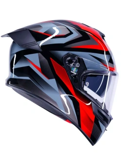 Kask integralny AGV K5 E2206 Munor czarno-czerwony, połysk