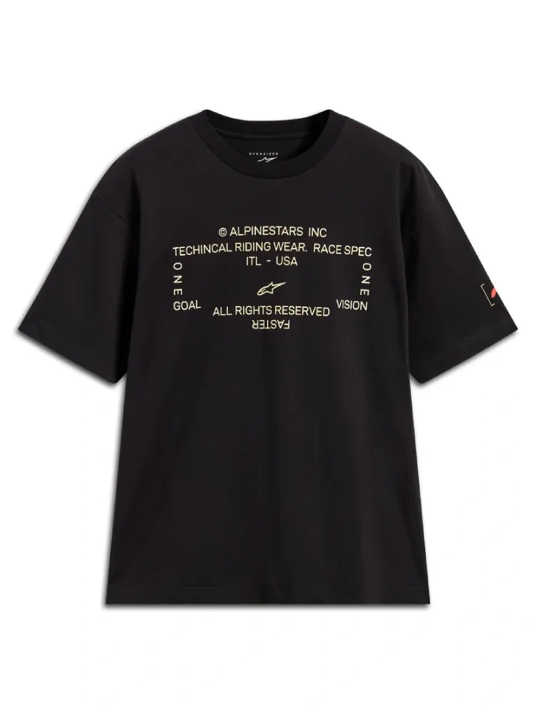 Koszulka z krótkim rękawem Alpinestars Infinity Oversized CSF czarna