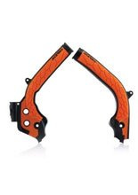 Osłony ramy Acerbis X-Grip Husqvarna/ KTM (wybrane modele) czarno-pomarańczowe
