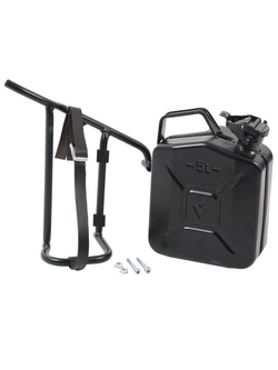 Kanister Hepco&Becker z uchwytem Cutout na lewą stronę do Moto Guzzi V9 Bobber (16-20) 4 litry czarny