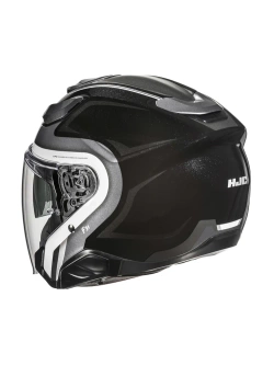 Kask otwarty HJC F31 Bask czarno-biały