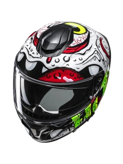 Kask integralny HJC C71 Queeze biało-zielony