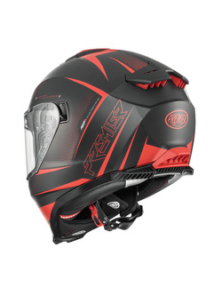 Kask integralny Premier Typhoon FR 92 BM czerwono-czarny matowy