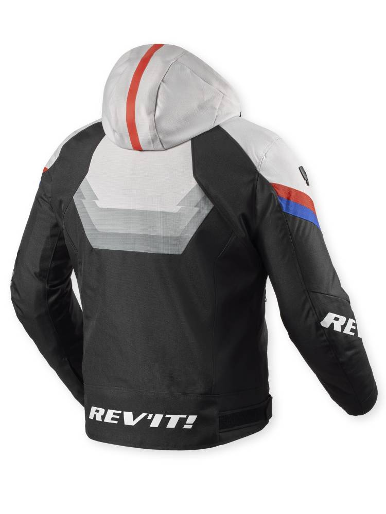Kurtka motocyklowa tekstylna REV’IT! Quantum 3 H2O czarno-jasnoszara