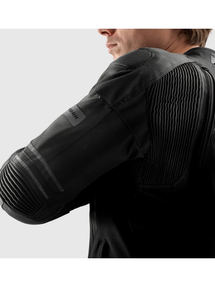 Kurtka motocyklowa tekstylna Rebelhorn Borg II czarna