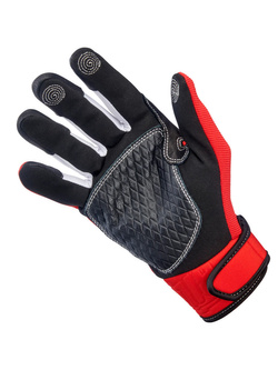 Rękawice cross Biltwell Baja czerwono-czarne