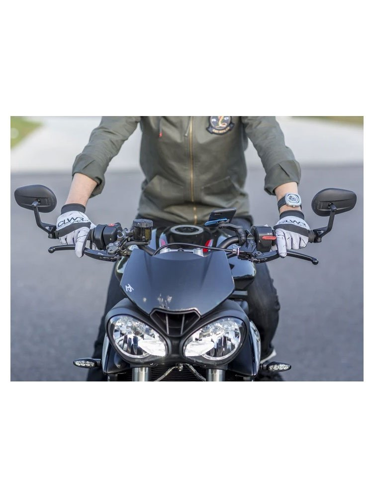 Zestaw na motocykl: etui MAG na telefon iPhone 12 / 12 Pro (magnetyczne) + wodoodporny pokrowiec MAG + mocowanie Quad Lock