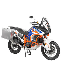 Zestaw: kufry boczne srebrne Zega Mundo + stelaże srebrne Touratech KTM Super Adventure 1290 S/R (21-24) [poj.: 31+38l]