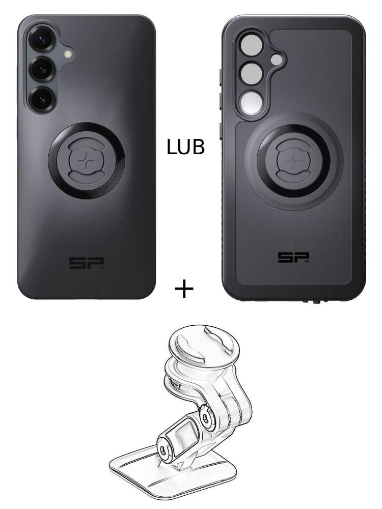 Zestaw do samochodu: etui na telefon Samsung Galaxy S25+ + mocowanie SP Connect