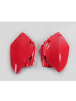 Osłony boczne tylne UFO do Hondy CRF 450R (05-06) czerwone