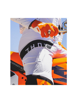 Spodnie cross Thor Sportmode Rogue biało-pomarańczowe