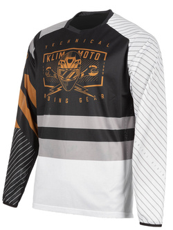 Bluza enduro Klim Petrol czarno-biała