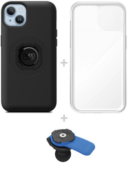 Zestaw: etui MAG na telefon iPhone 14 Plus (magnetyczne) + wodoodporny pokrowiec MAG + uchwyt kulowy Quad Lock